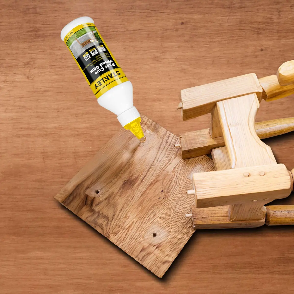 STANLEY Fast Cure Wood Glue 12 Pack | High Strength, Water-Resistant, Quick Dry (70-120c) - view 4