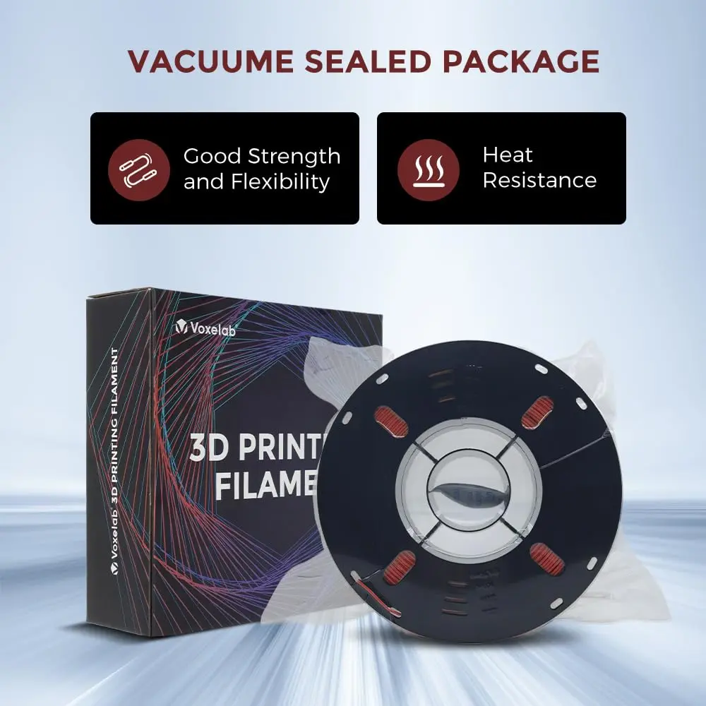 VOXELAB High Speed 1.75mm Filament | Rapid Support 500mm/s | 1kg Spool | Compatible with FDM Printers | HS PLA Ruby Red - view 4