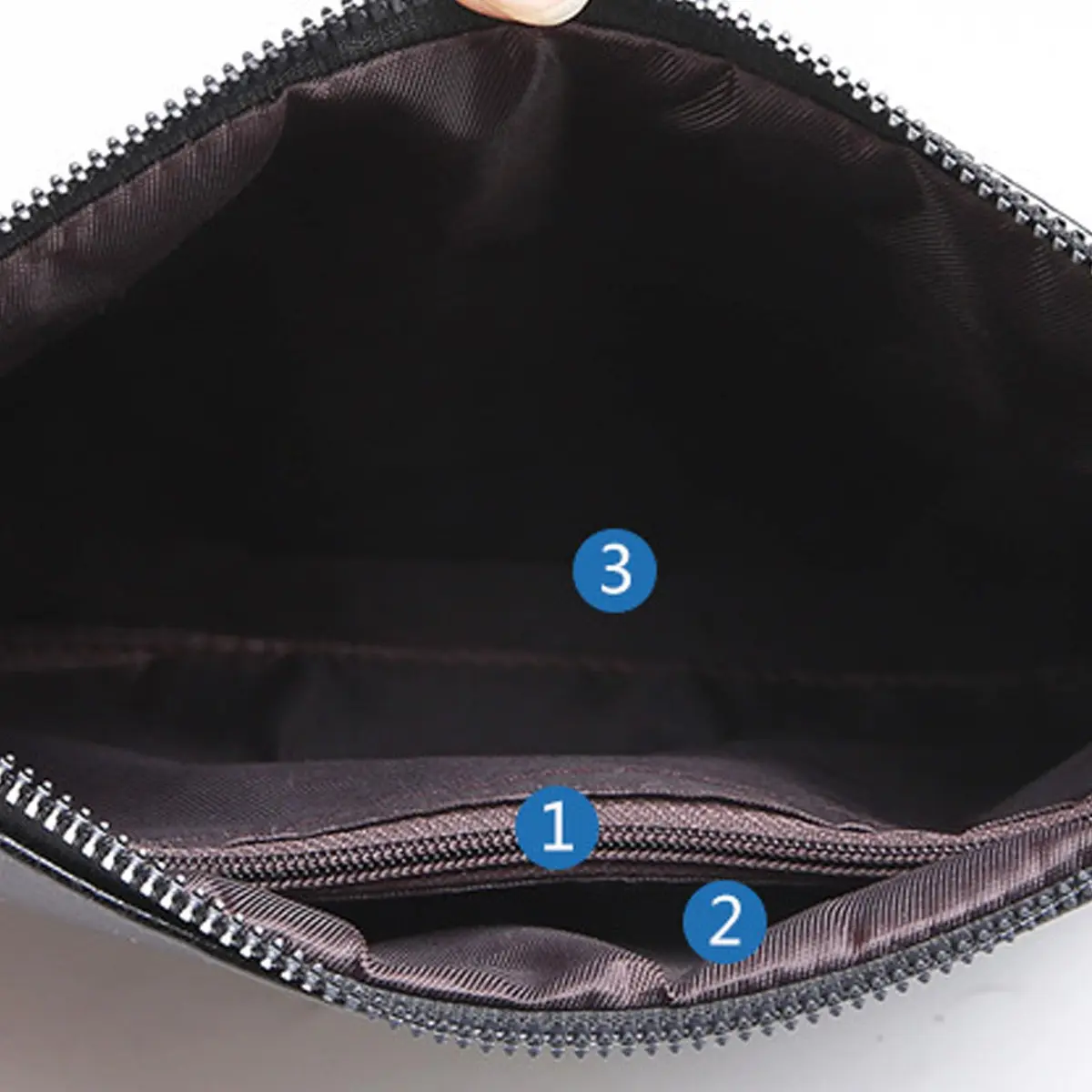 LOGUTIA Clutch Purses for Men Black Wristlet Envelope Bag | Waterproof PU Leather, Small & Dressy - view 8