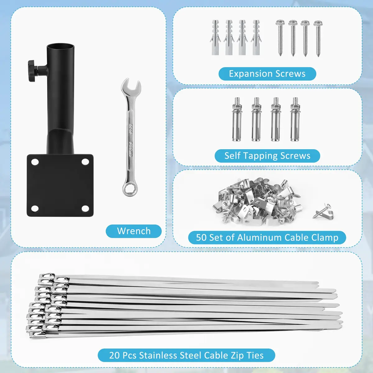 Arinster Starlink Short Wall Mount Kit for Gen 2 Dish | 1.05 kg (2.3 lb) Steel Bracket - view 3