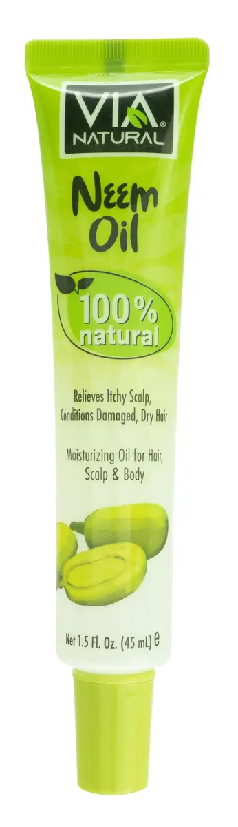 Via Natural Neem Oil 1.5 Fl Oz | Moisturizing Skin & Hair Care Oil - main product image
