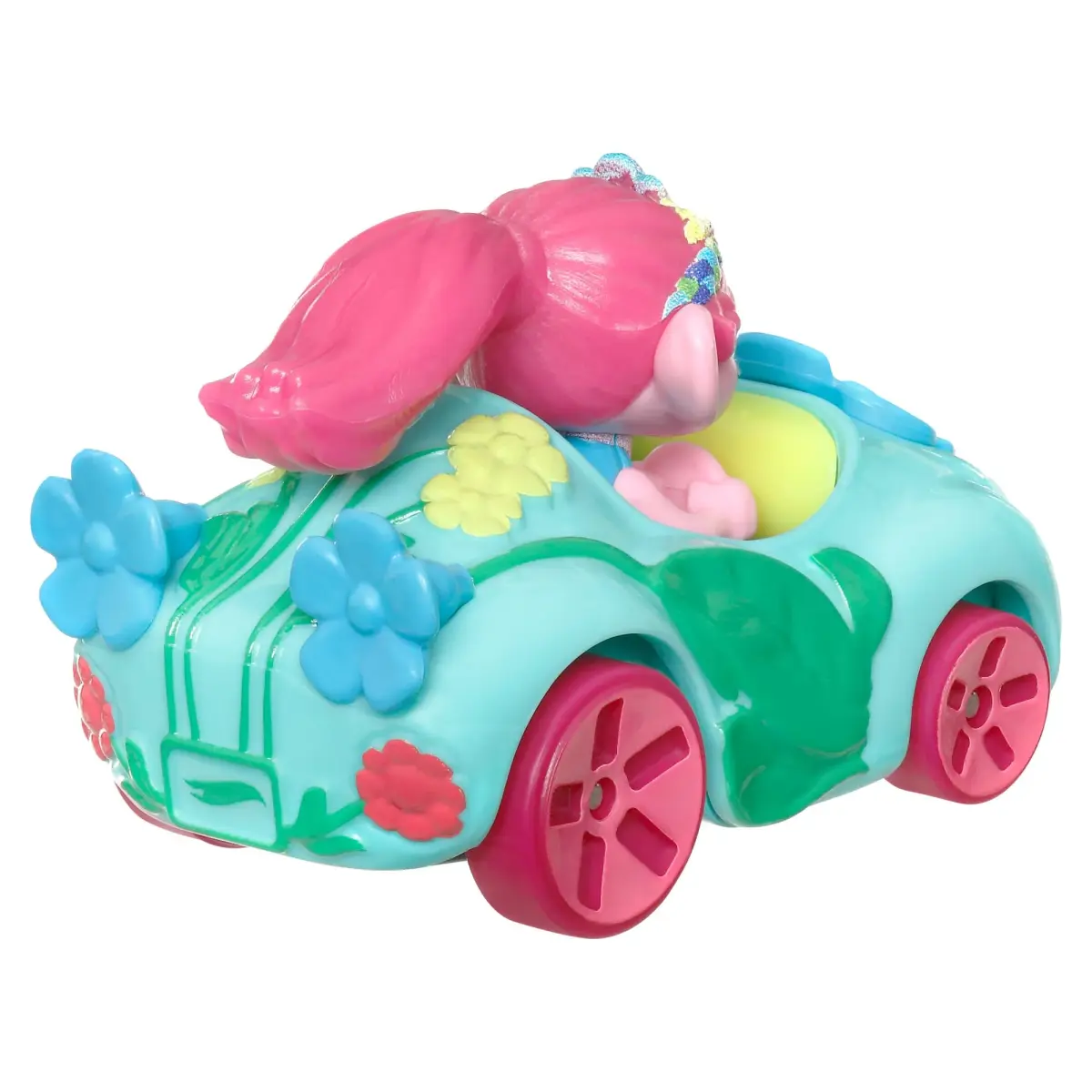 Hot Wheels RacerVerse Trolls Poppy Die-Cast Toy Car 1:64 Scale | ASTM-Tested for Ages 3+ - view 4