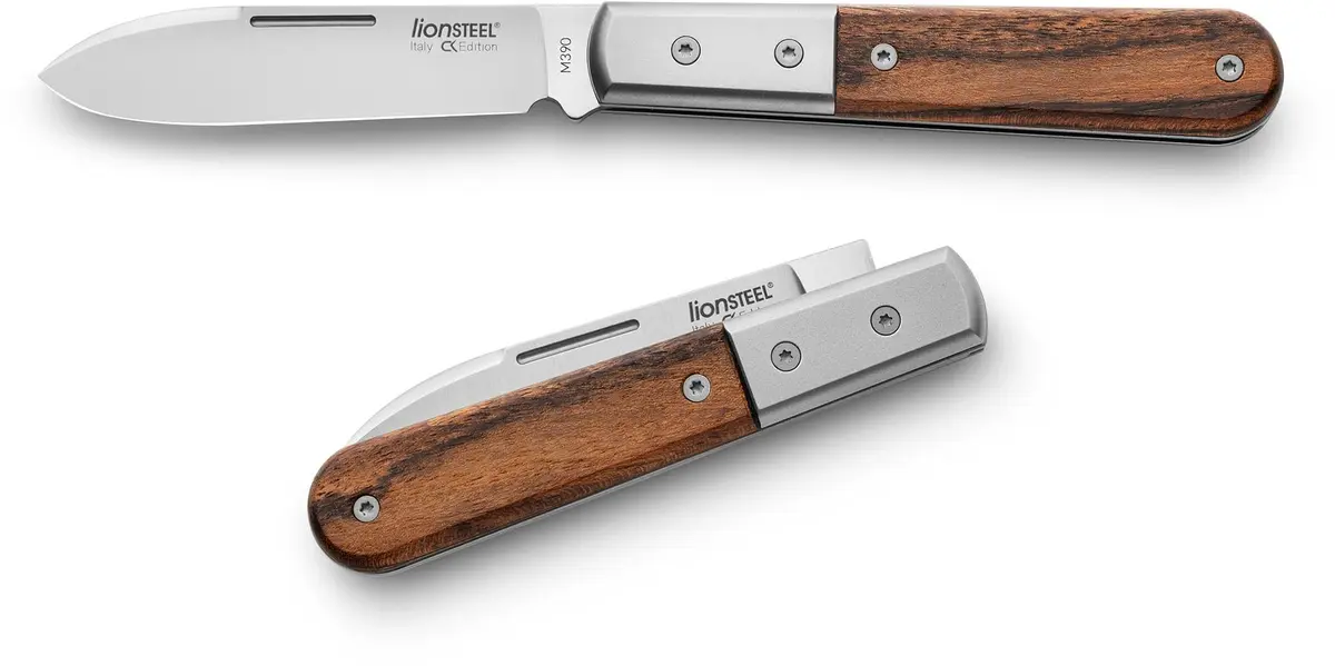 LionSteel Barlow Traditional Gentlemen’s Folding Pocket Knife 6.69 in | Made in Italy, M390 Steel, Titanium Bolsters - main product image