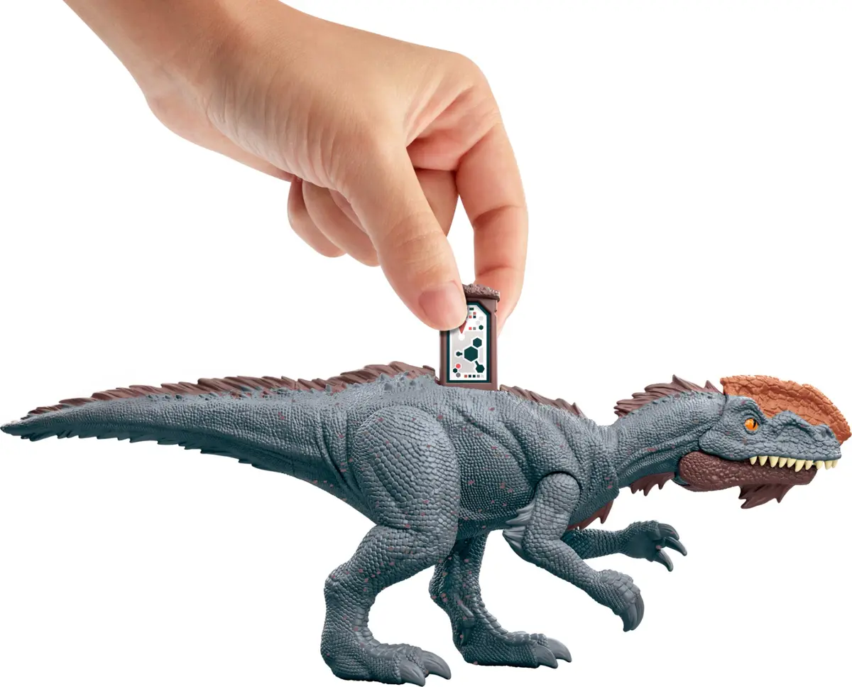 Mattel Jurassic World Strike Attack Dinosaur Toy with Single-Strike Action & Movable Joints | 7-inch Monolophosaurus Action Figure for Kids - view 4