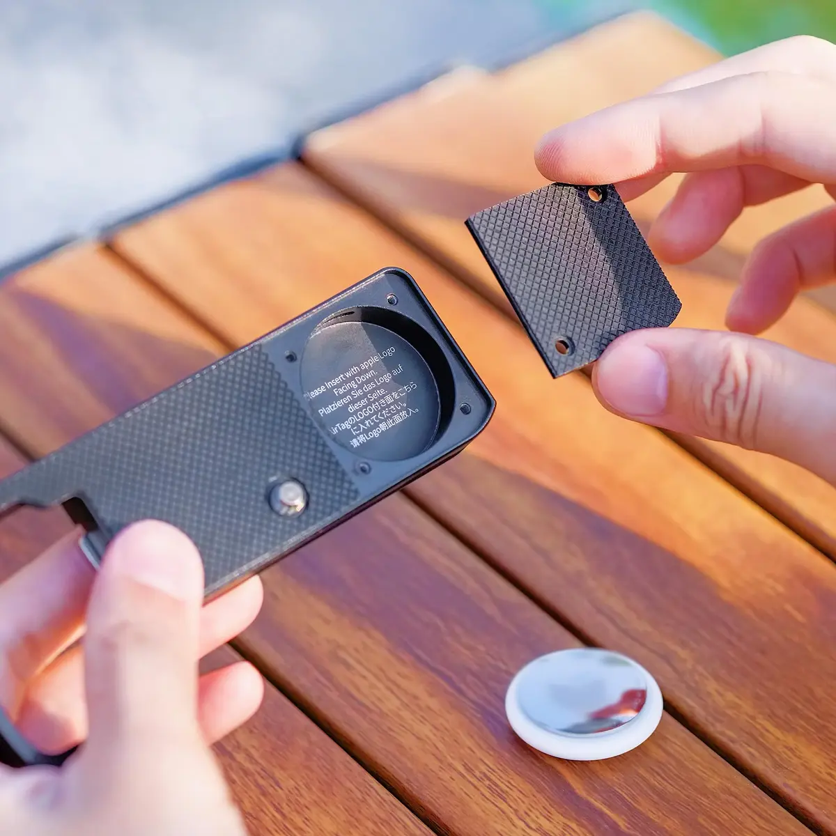 JJC Black Camera Hand Grip for Sony A7CII A7CR | Arca-Type Quick Release Plate & AirTag Compartment - view 8
