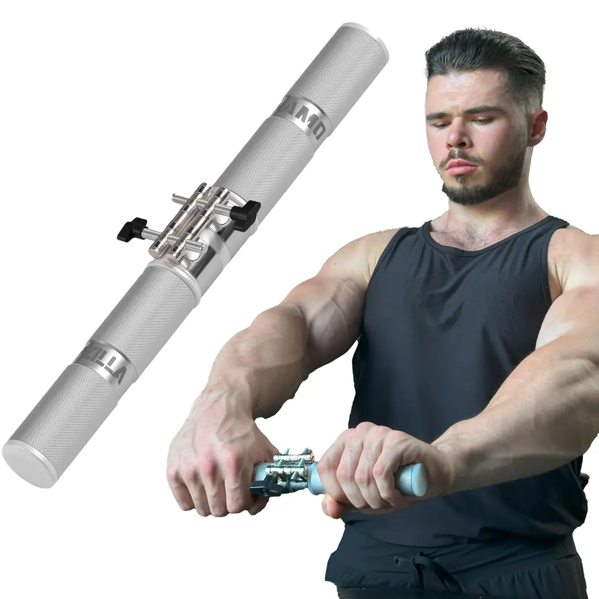GRIPZILLA Dynamo Forearm Strengthener and Wrist Roller with Adjustable Resistance | 0.798 kg (1.76 lb) - main product image