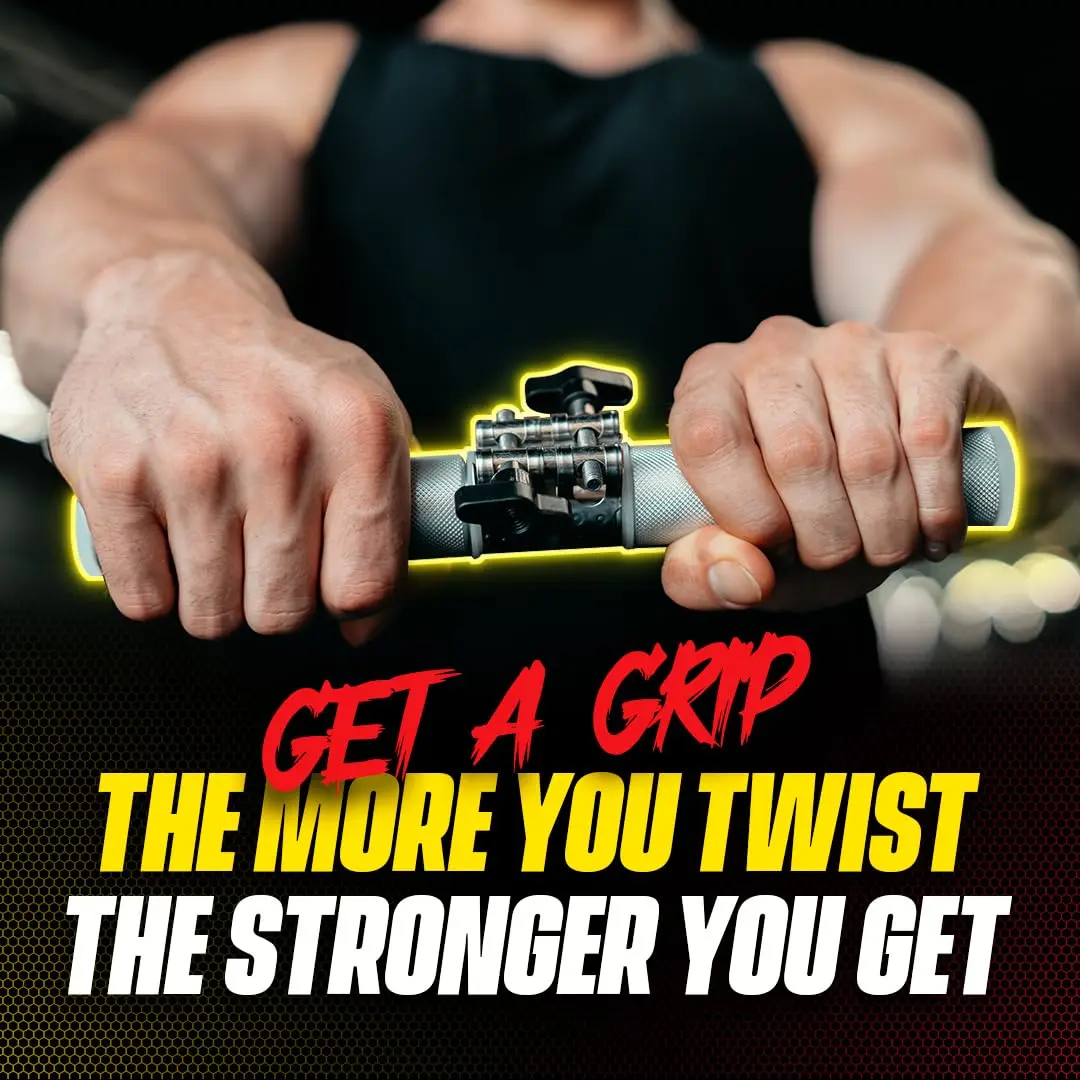 GRIPZILLA Dynamo Forearm Strengthener and Wrist Roller with Adjustable Resistance | 0.798 kg (1.76 lb) - view 2