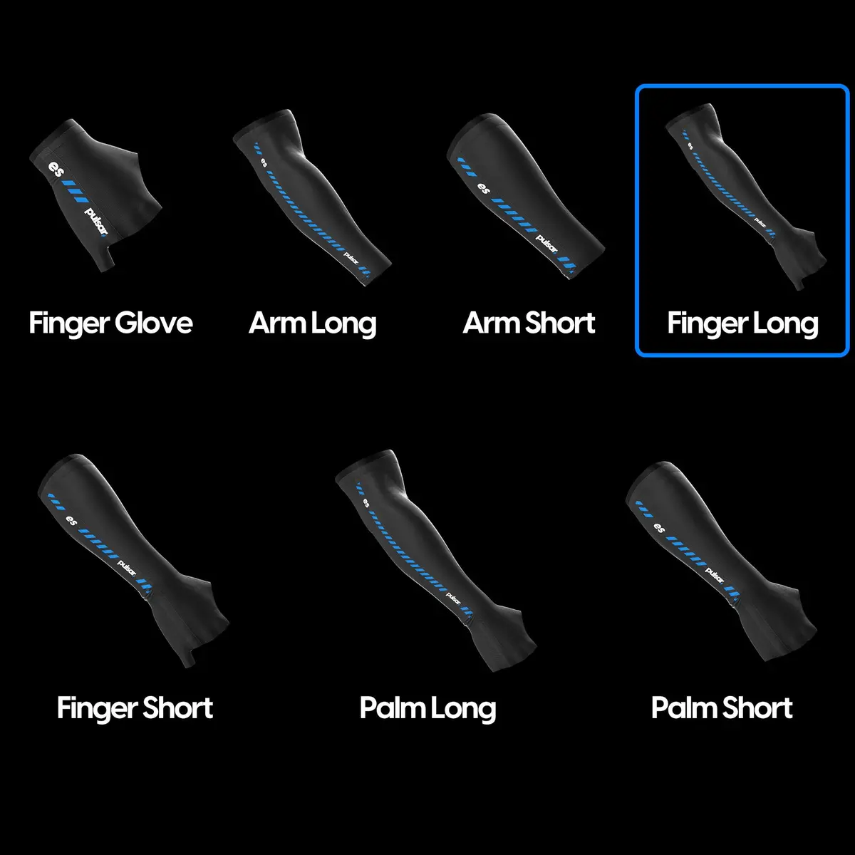 Pulsar Gaming Gears Finger Long Gaming Arm Sleeve X-Large Black | Smoothness & Reduced Friction - view 8