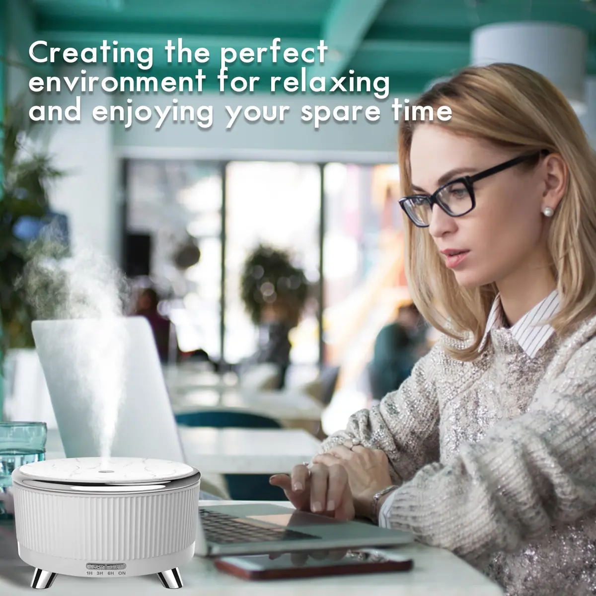Jpord Large Room Aromatherapy Diffuser with Remote Control & 500ml Tank | 7 Colors, 3 Mist Modes, Up to 15 Hrs Mist - view 6