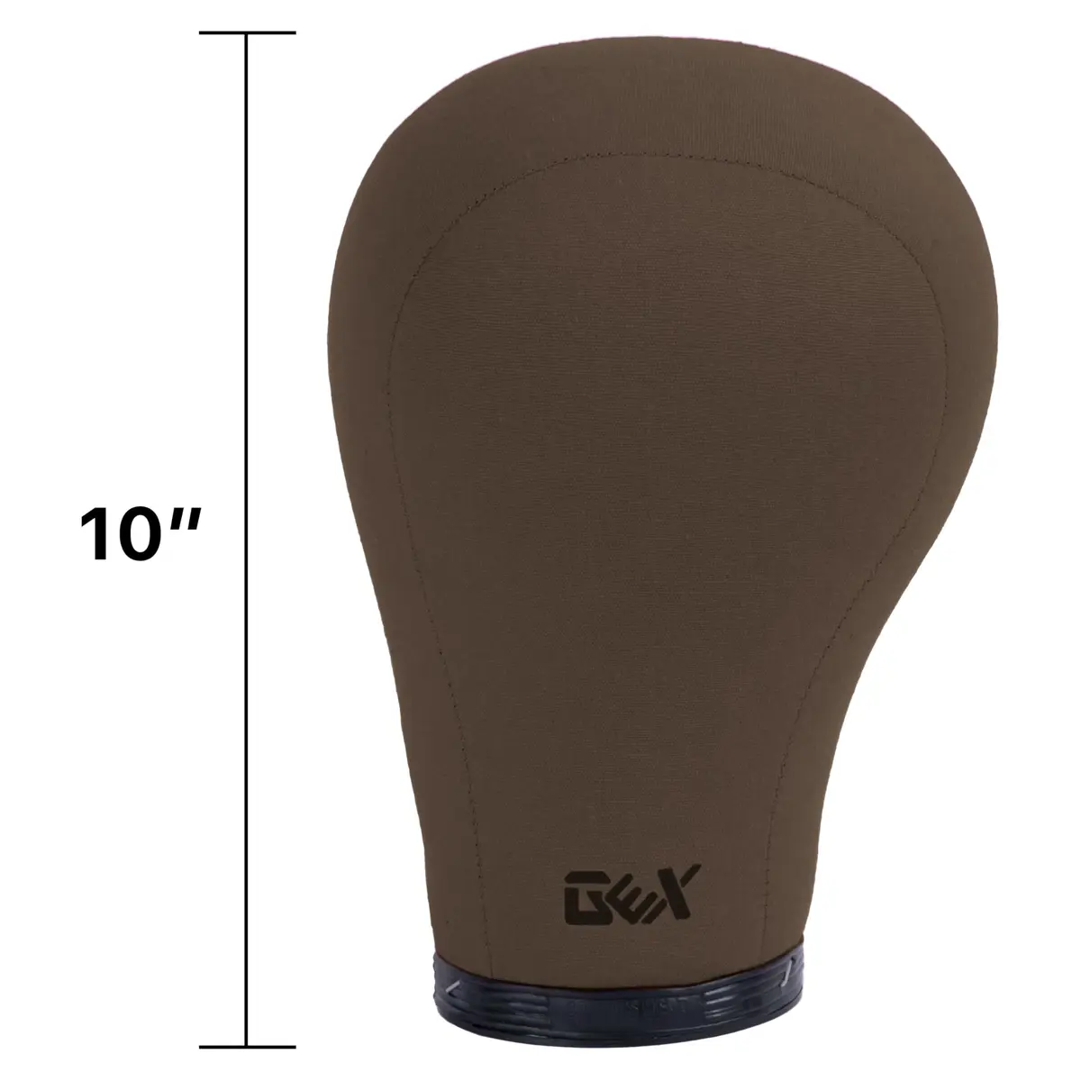 GEXWORLDWIDE GEX 20"-24" Canvas Cork Wig Block Mannequin Head for Wig Making Drying Styling Display with Table C Clamp Stand Holder Dark Brown 24" | Stable Design - view 2