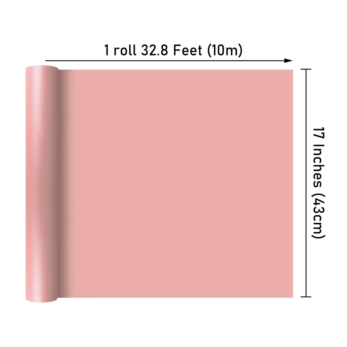 NESCCI Pink Matte Wrapping Paper | Solid Color Gift Wrap for Holidays & Events - view 2