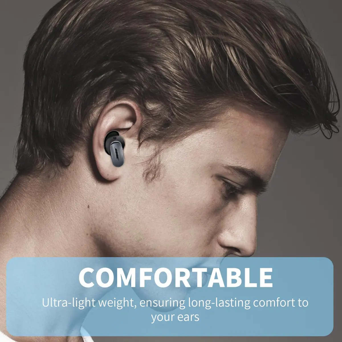 WOFRO Black Silicone Ear Tips Covers for Bose QuietComfort Earbuds II & Ultra | 3 Pairs (S/M/L) - view 6