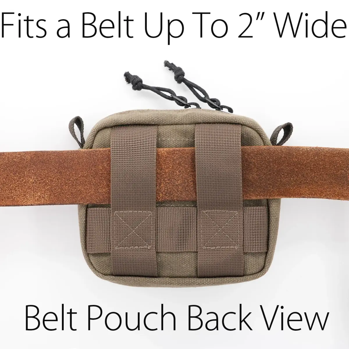 diodrio Waxed Canvas Belt Pouch Small | Water Resistant EDC Bag for Men & Women - view 6