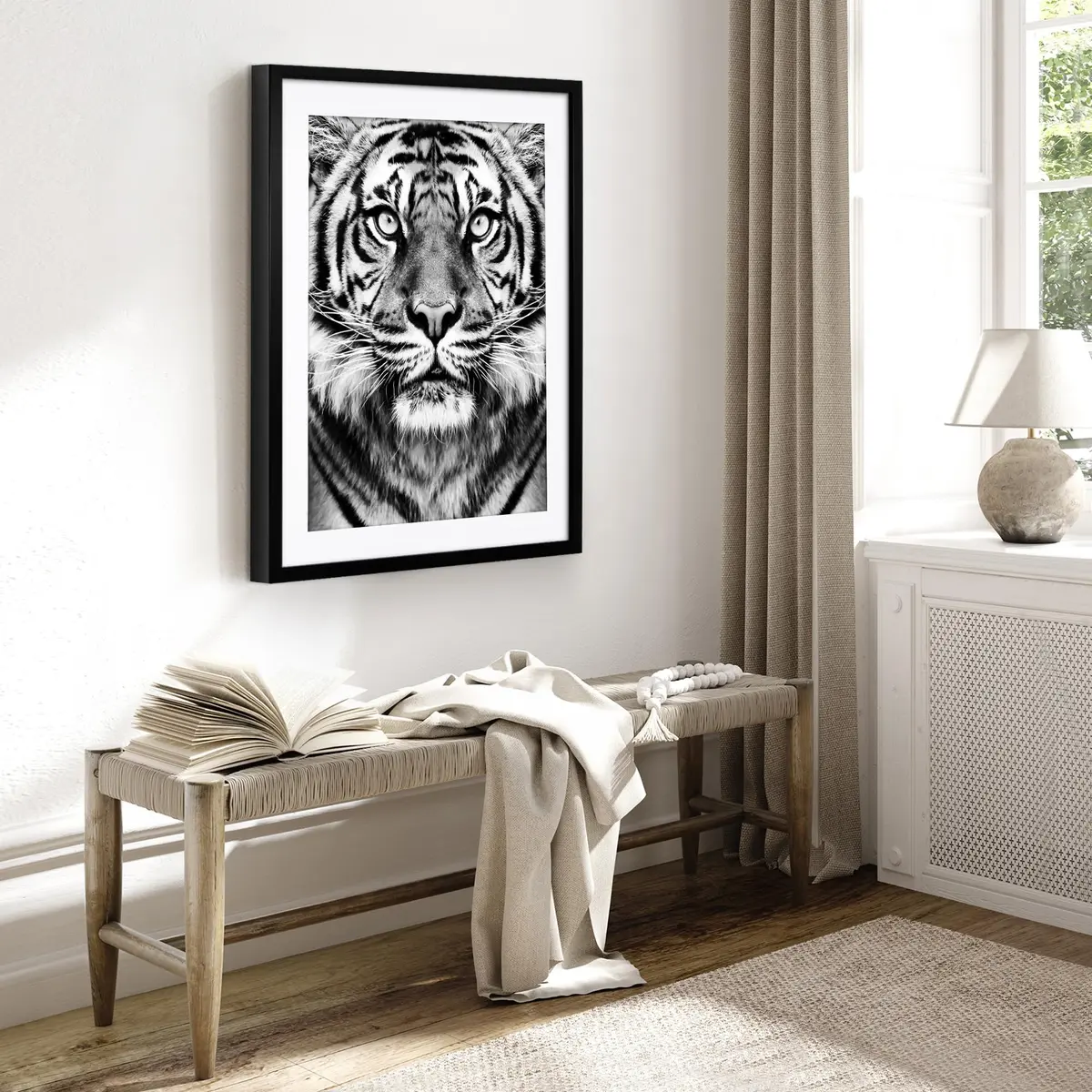 Americanflat 22x28 Deep Poster Frame - Matted to 18x24 - Black | Gallery-Style Wall Decor - view 5