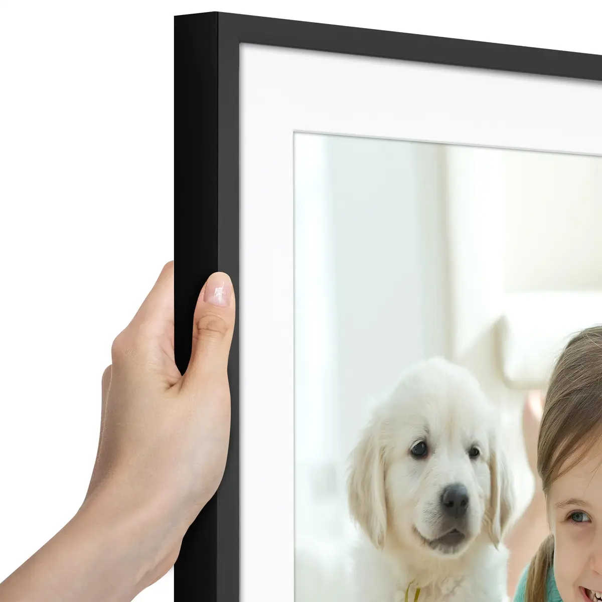 Americanflat 22x28 Deep Poster Frame - Matted to 18x24 - Black | Gallery-Style Wall Decor - view 8