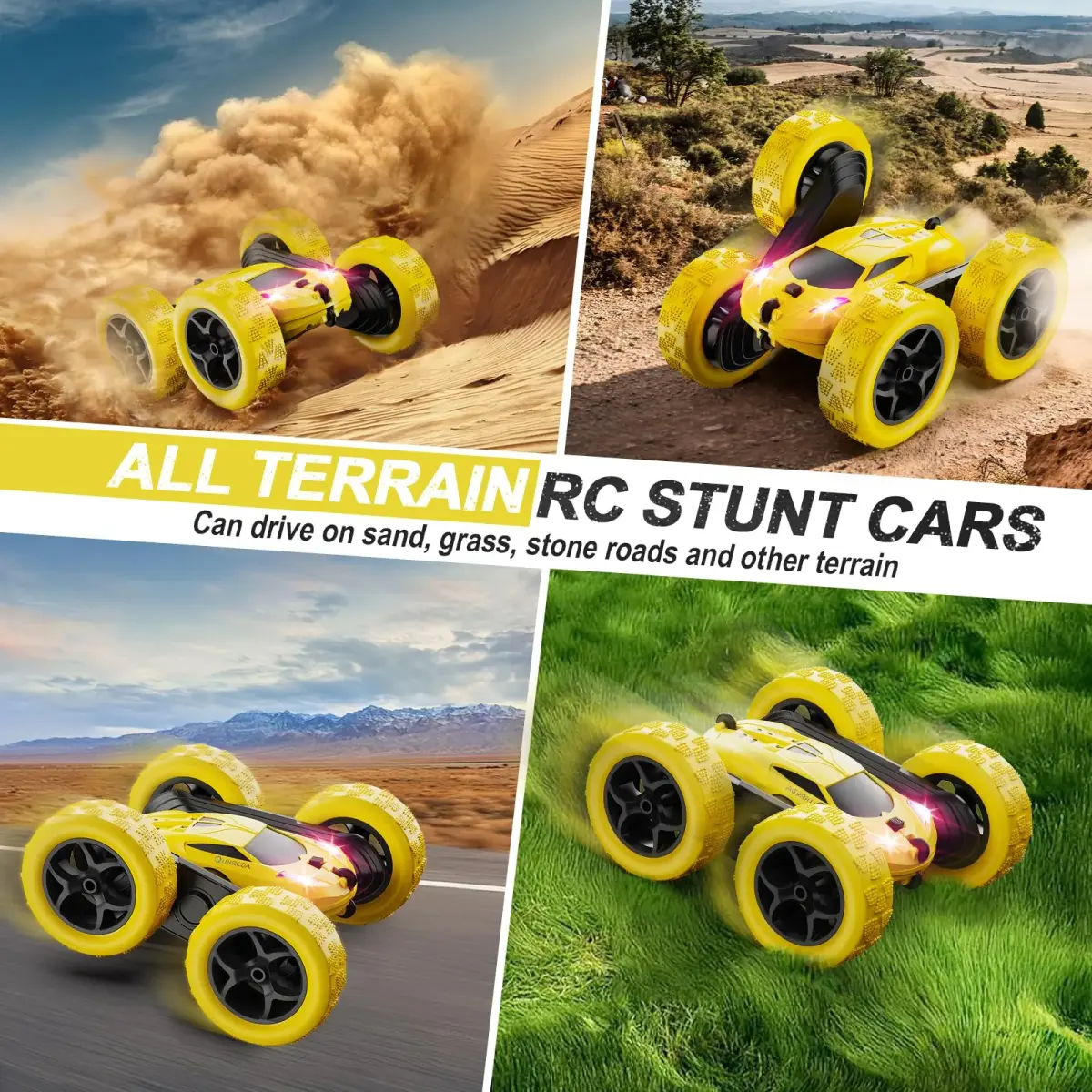 QUNREDA Remote Control Stunt Car 16.0cm (6.3") | 4WD 360° Flips & 50 Min Playtime - view 5