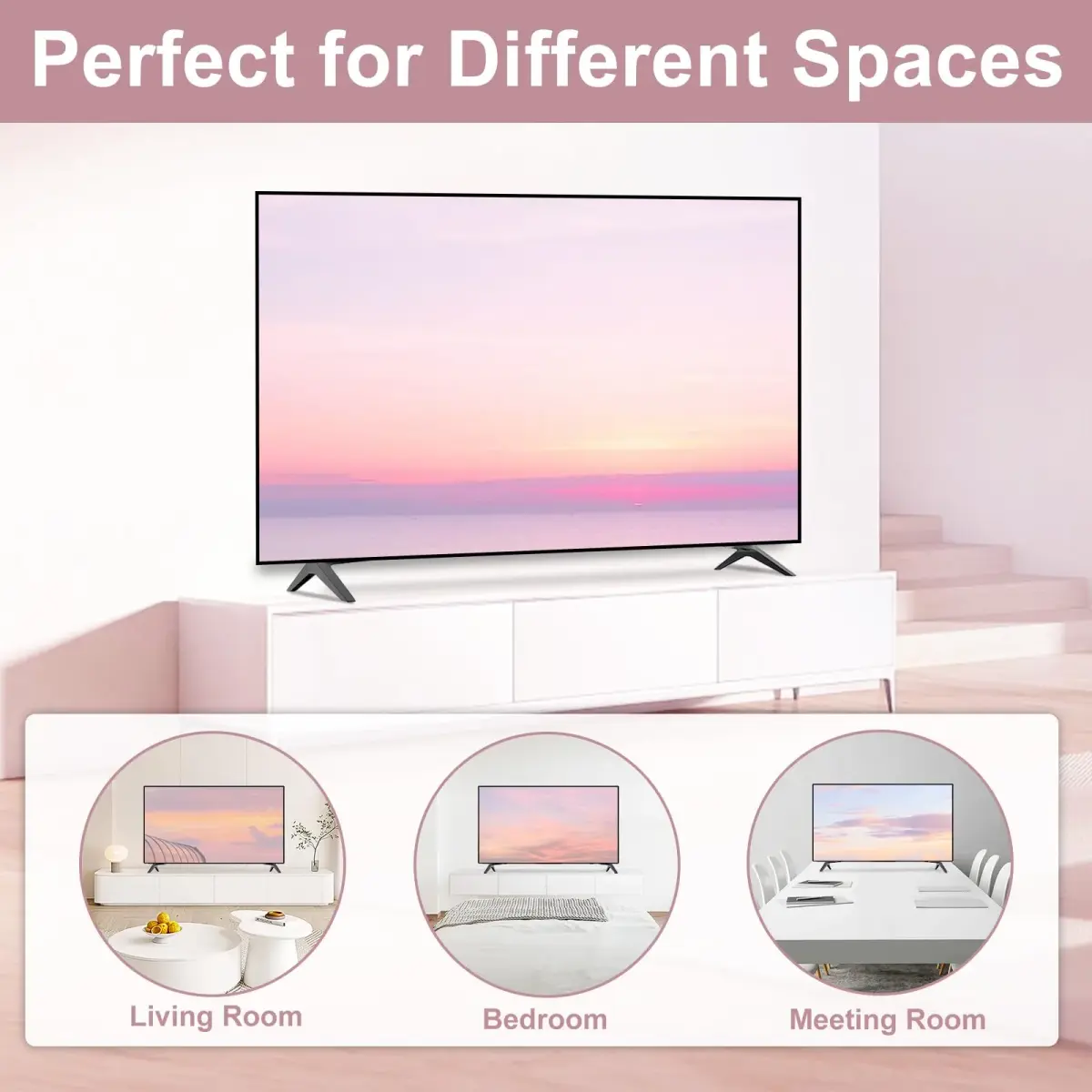 Maozhren Metal TV Stand Legs Replacement for LG 70" 75" TVs | Supports up to 200 lbs - view 7