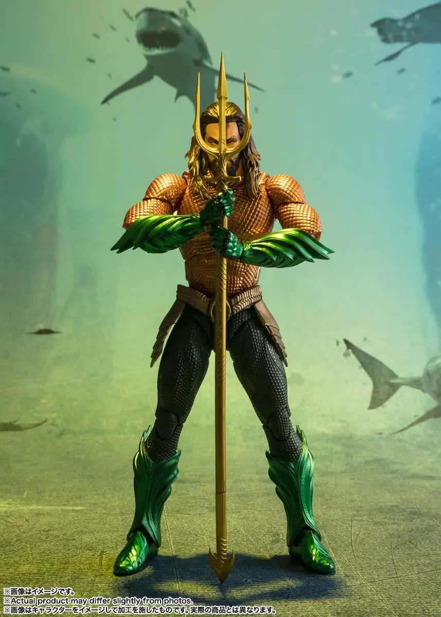 TAMASHII NATIONS Aquaman and The Lost Kingdom S.H.Figuarts Aquaman Action Figure 16.0 cm (6.3 inches) | Officially Licensed Collectible - view 6