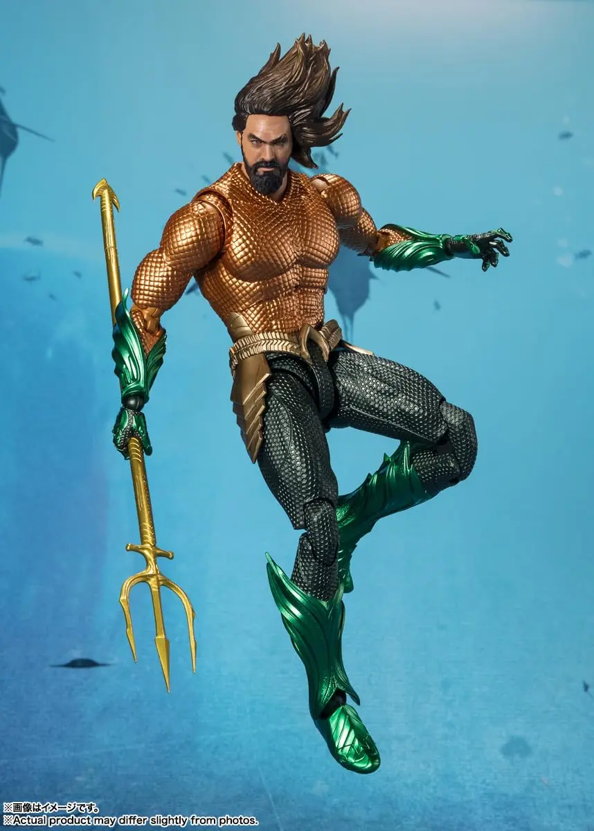 TAMASHII NATIONS Aquaman and The Lost Kingdom S.H.Figuarts Aquaman Action Figure 16.0 cm (6.3 inches) | Officially Licensed Collectible - view 2