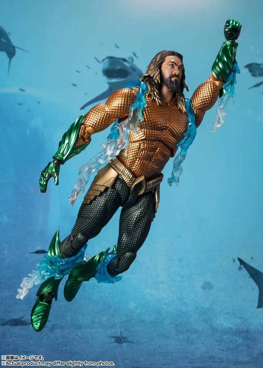 TAMASHII NATIONS Aquaman and The Lost Kingdom S.H.Figuarts Aquaman Action Figure 16.0 cm (6.3 inches) | Officially Licensed Collectible - view 3