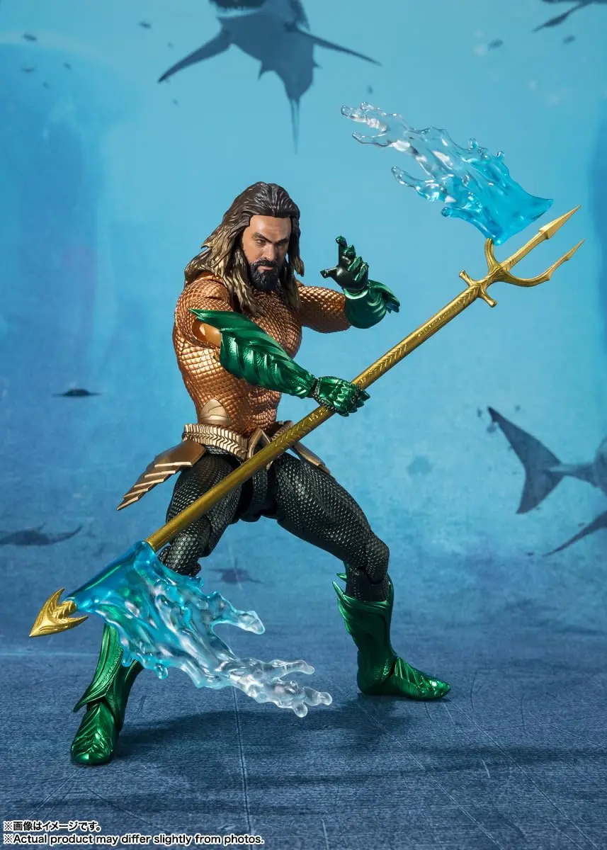 TAMASHII NATIONS Aquaman and The Lost Kingdom S.H.Figuarts Aquaman Action Figure 16.0 cm (6.3 inches) | Officially Licensed Collectible - view 4