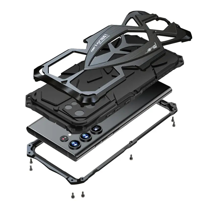 Lunivop Metal Heavy Duty Case for Samsung Galaxy S24 Ultra (2024) | Military Grade Protection - main product image
