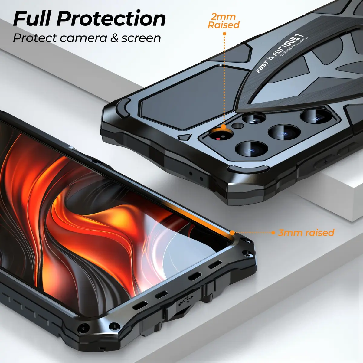 Lunivop Metal Heavy Duty Case for Samsung Galaxy S24 Ultra (2024) | Military Grade Protection - view 4