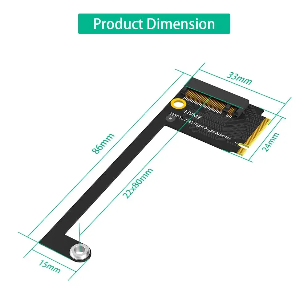 Mustpoint M.2 NVMe PCIE 4.0 Expansion Board for ROG Ally 2230 to 2280 | Upgrades Storage Capacity - view 4