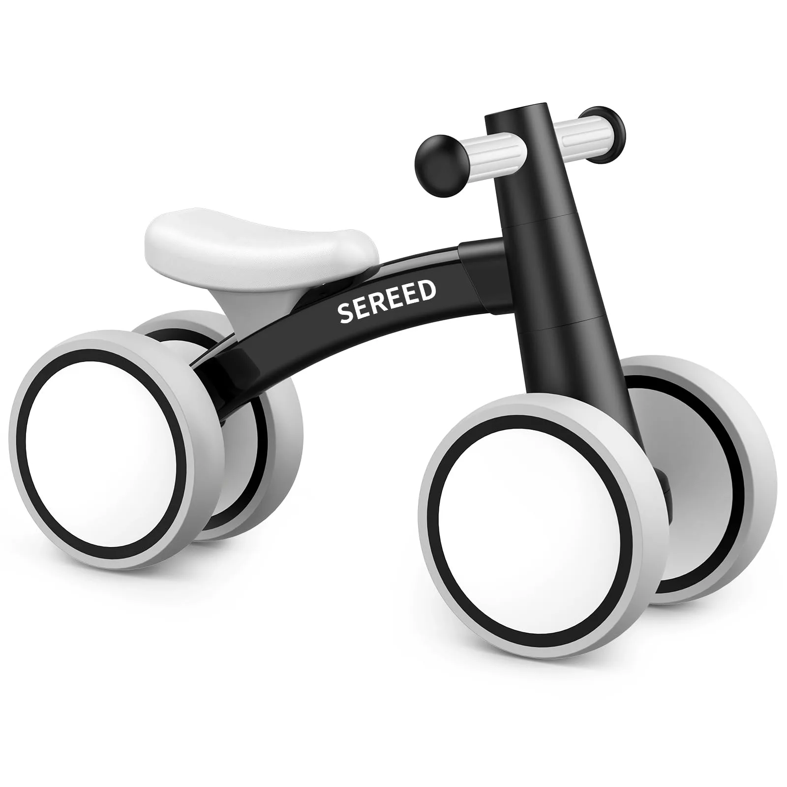 SEREED Baby Balance Bike for 1 Year Old Boys Girls 12-24 Month Toddler Balance Bike, 4 Wheels Toddler First Bike, First Birthday Gifts - main product image