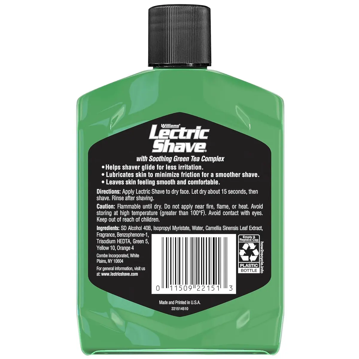 Williams Lectric Shave Electric Razor Pre-Shave Gel 414ml (14 Fl Oz) | Closer Shave for Sensitive Skin - view 2