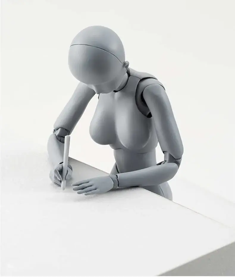 Haniforever Female Art Mannequin Figure 12.7 cm (5 in) | Poseable Model for Drawing & Sketching - view 6