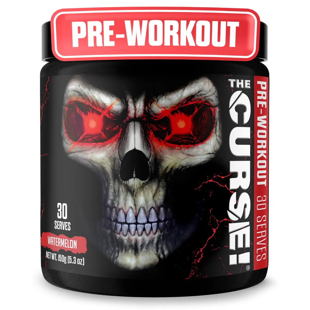 JNX The Curse! Pre Workout Powder with Creatine 155mg, Watermelon | High-Energy, Focus & Pumps (70-120 chars) - main product image