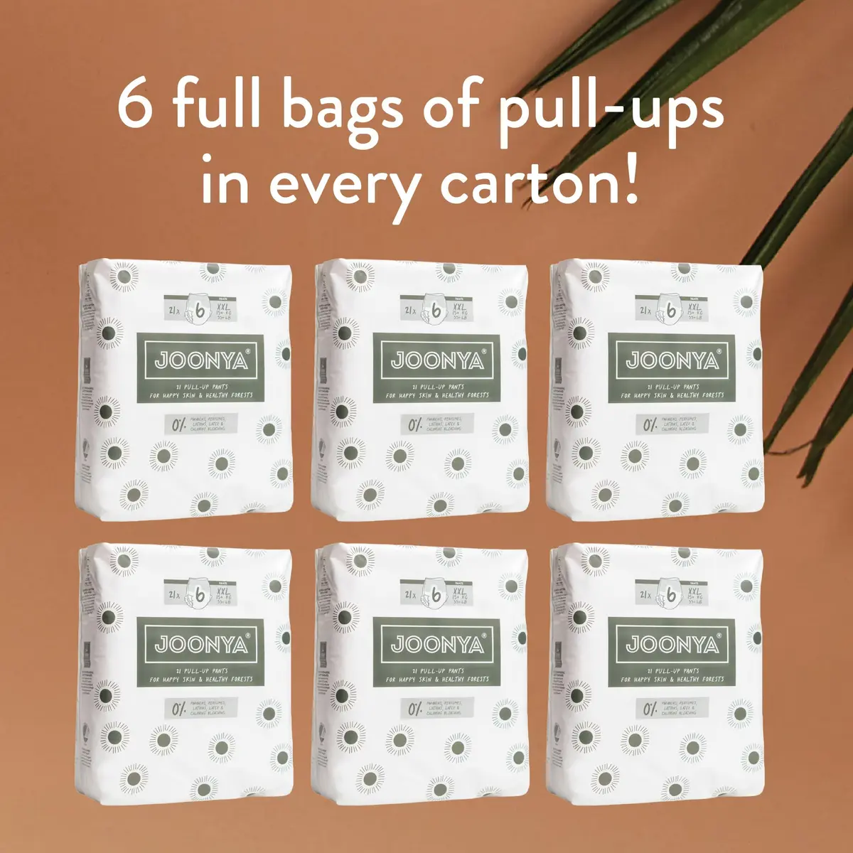 JOONYA Pull-Up Pants Baby Diapers Size 6 XXL | Non-Toxic & Ultra Slim Overnight - view 8