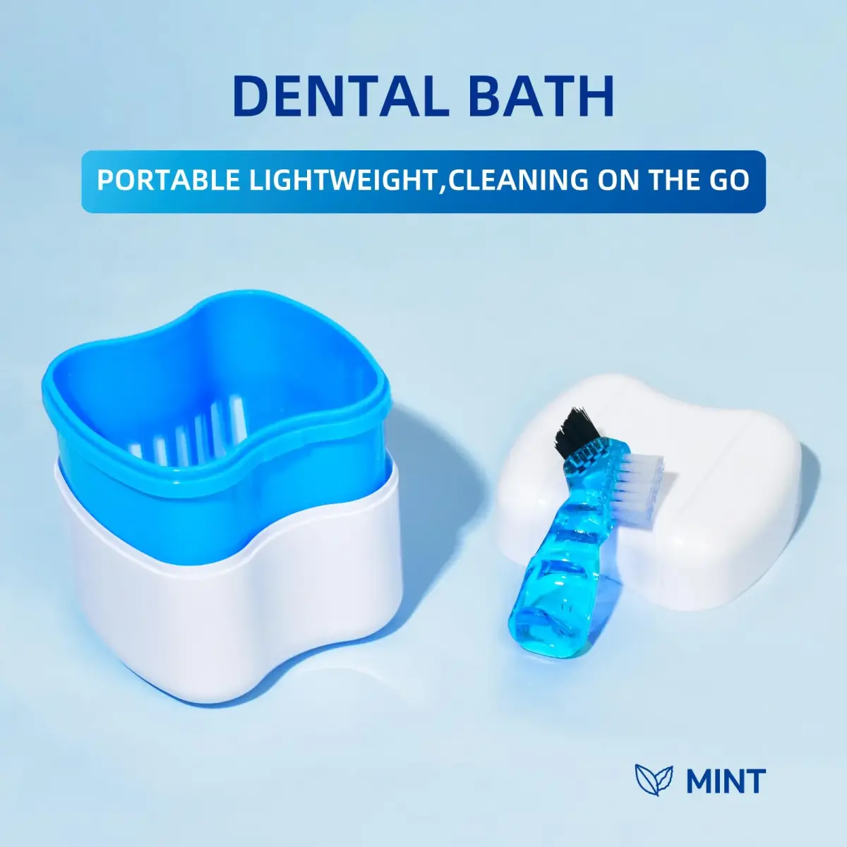 YKL Retainer & Denture Cleaner Kit with 120 Tablets & Guard Bath Cup | 10.38cm L x 9.09cm W x 23.79cm H - view 5