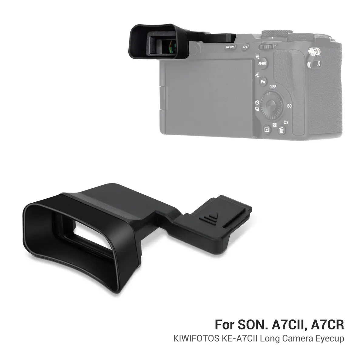 Kiorafoto Extended Eyecup for Sony Alpha A7CII A7CR Cameras | Blocks Stray Light & Protects Viewfinder - view 6
