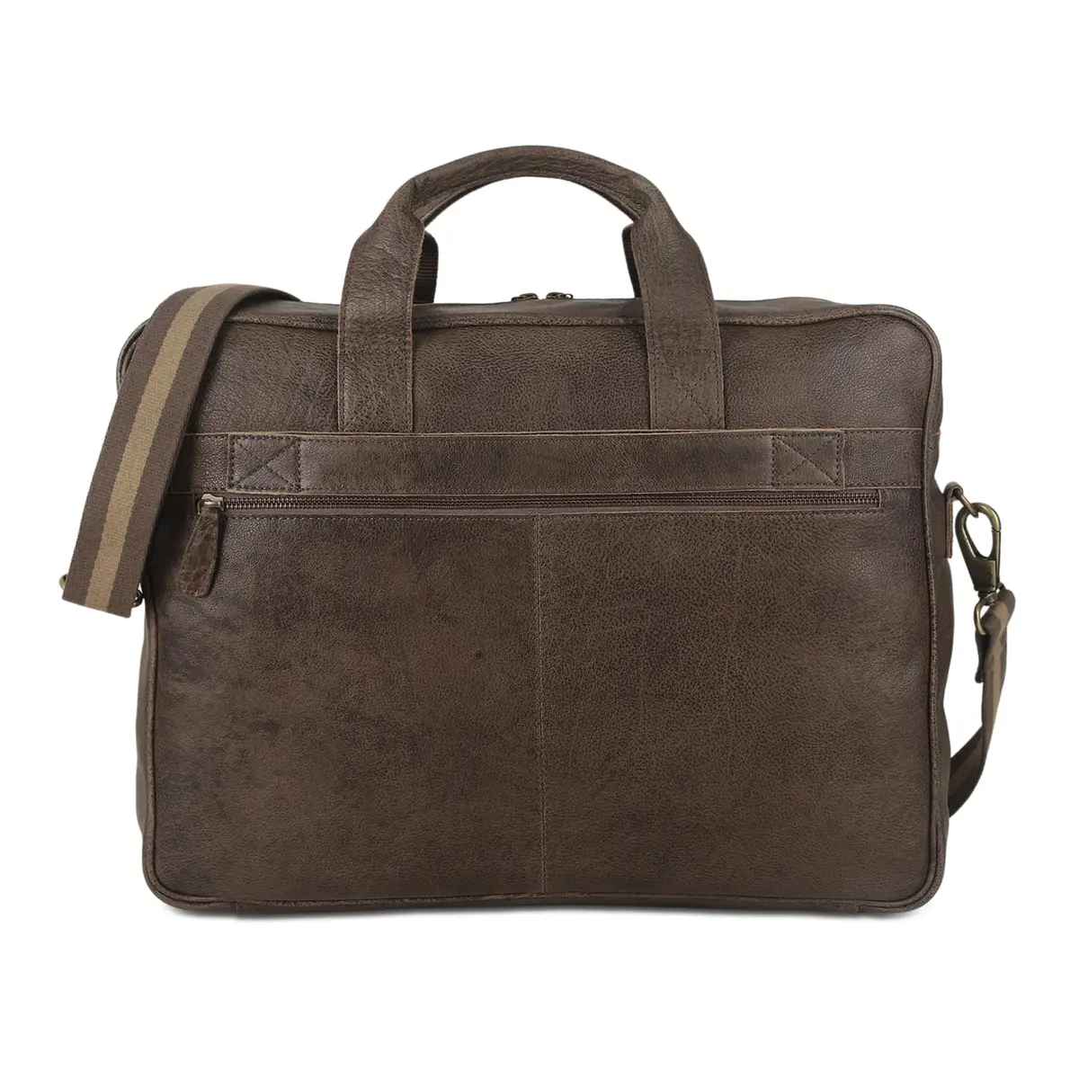 KomalC 16 Inch Leather Laptop Messenger Bag for Men & Women, Office Satchel | Premium Buffalo Leather Briefcase - view 5