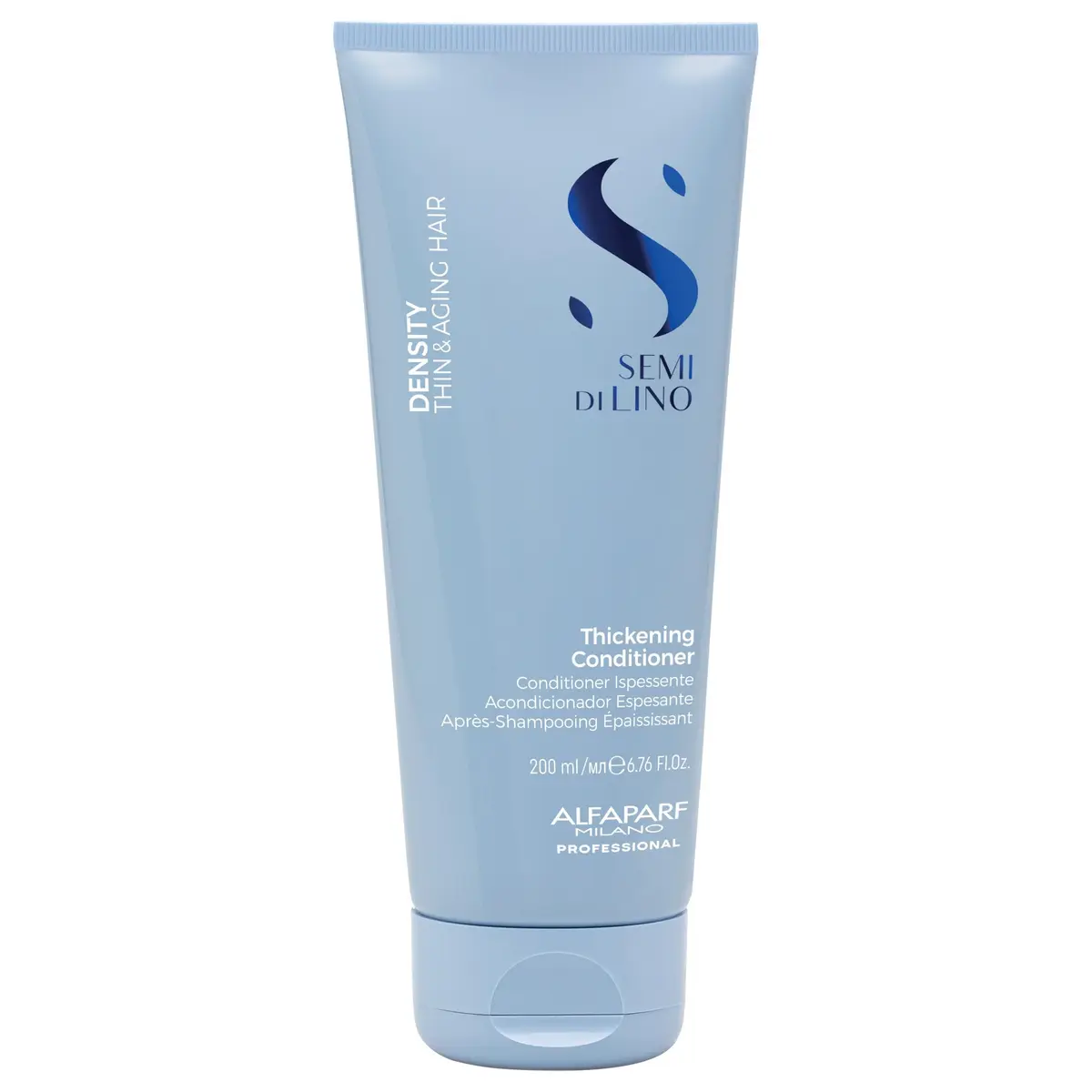 ALFAPARF MILANO Semi di Lino Density Thickening Conditioner – 6.76 fl oz | Vegan, Recyclable, Vegan Formula for Thinning & Aging Hair - main product image