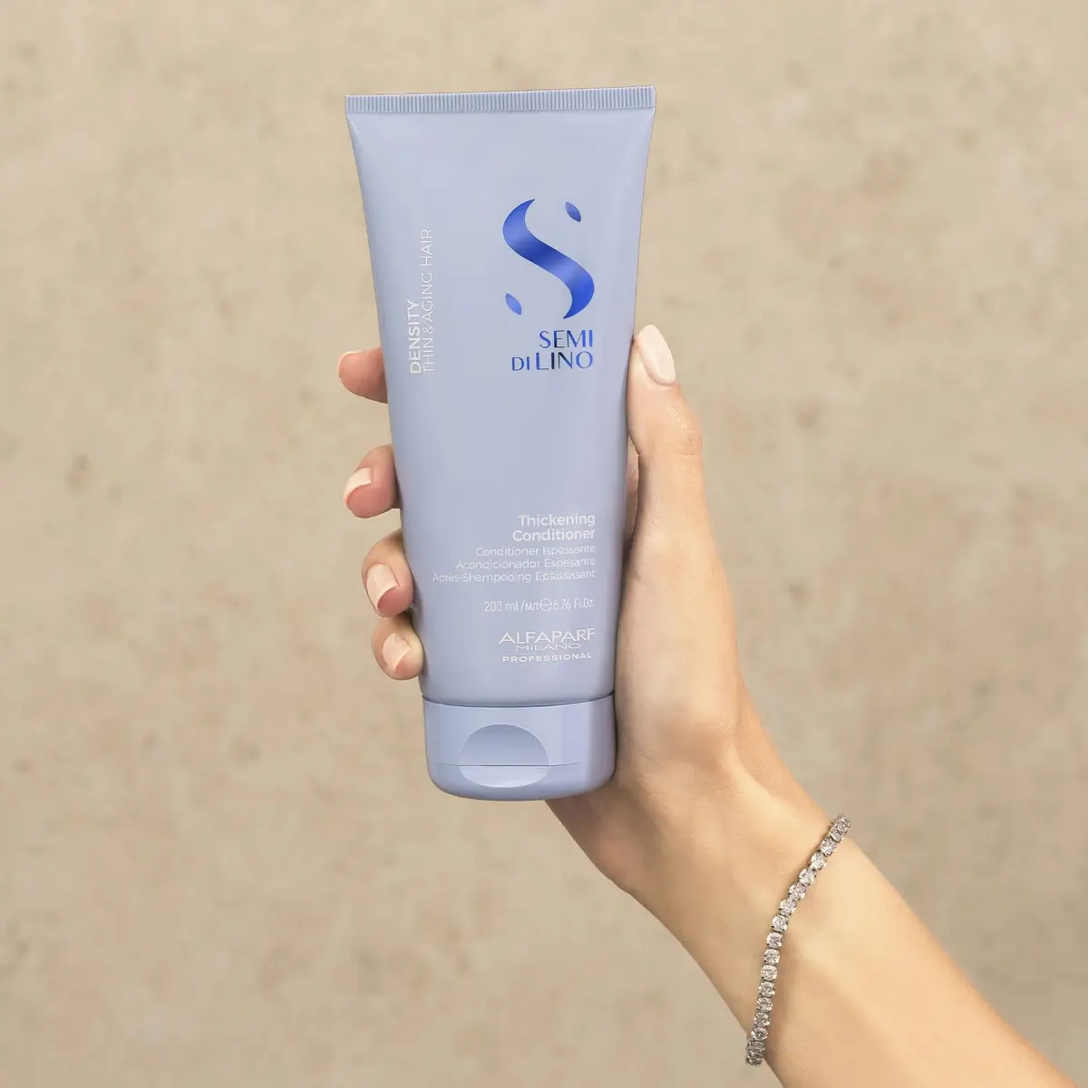 ALFAPARF MILANO Semi di Lino Density Thickening Conditioner – 6.76 fl oz | Vegan, Recyclable, Vegan Formula for Thinning & Aging Hair - view 7