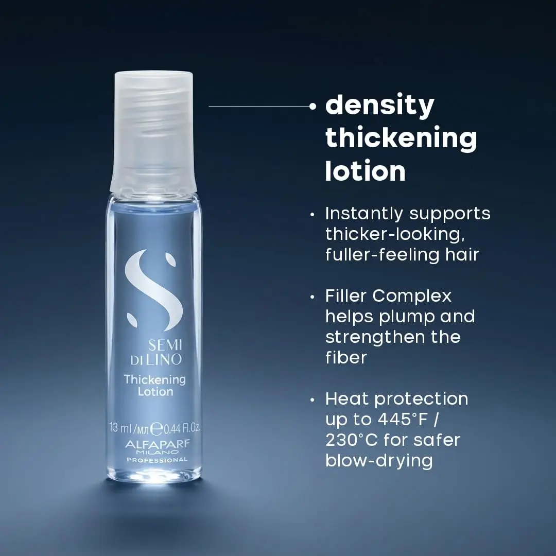 ALFAPARF MILANO Semi di Lino Density Thickening Serum with Heat Protection | Vegan, Replenishing, for Thin & Aging Hair - view 3