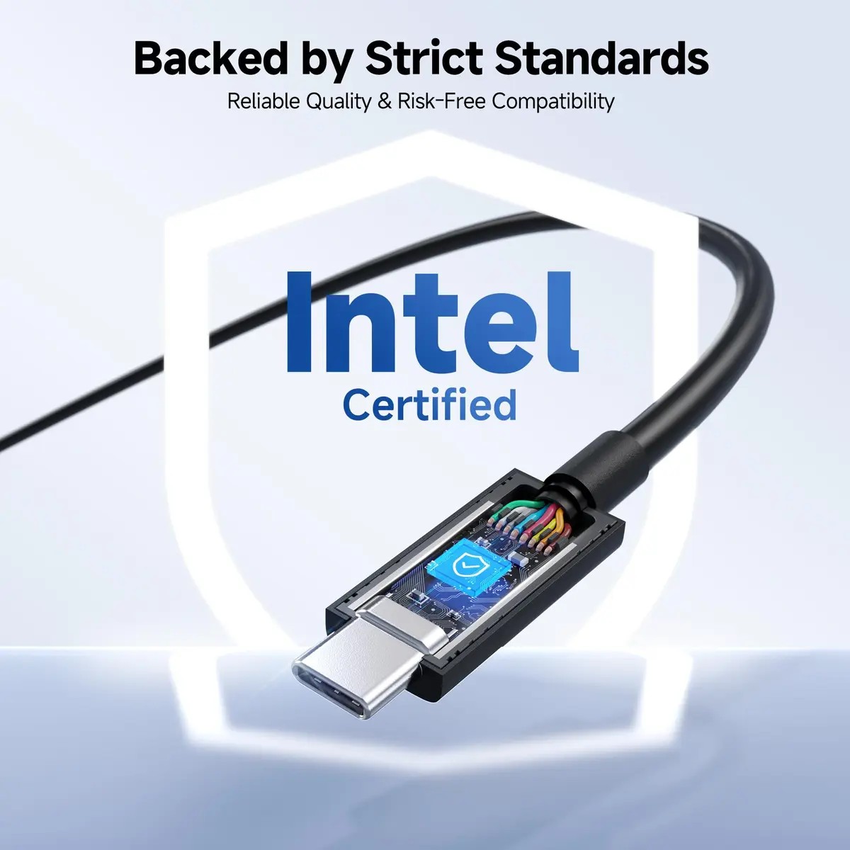 Cable Matters Thunderbolt 5 Cable 1m | 80Gbps Data & 120Gbps Video, 240W PD Support, Black - view 6