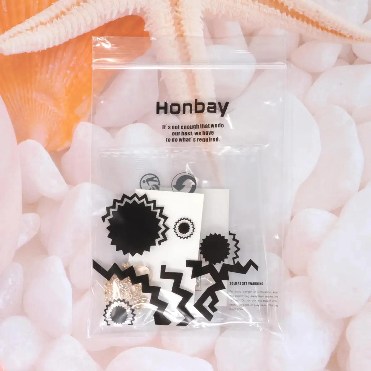 Honbay 2PCS Nose Ring Chain Set | Non-Piercing Nose & Ear Jewelry for Women - view 8
