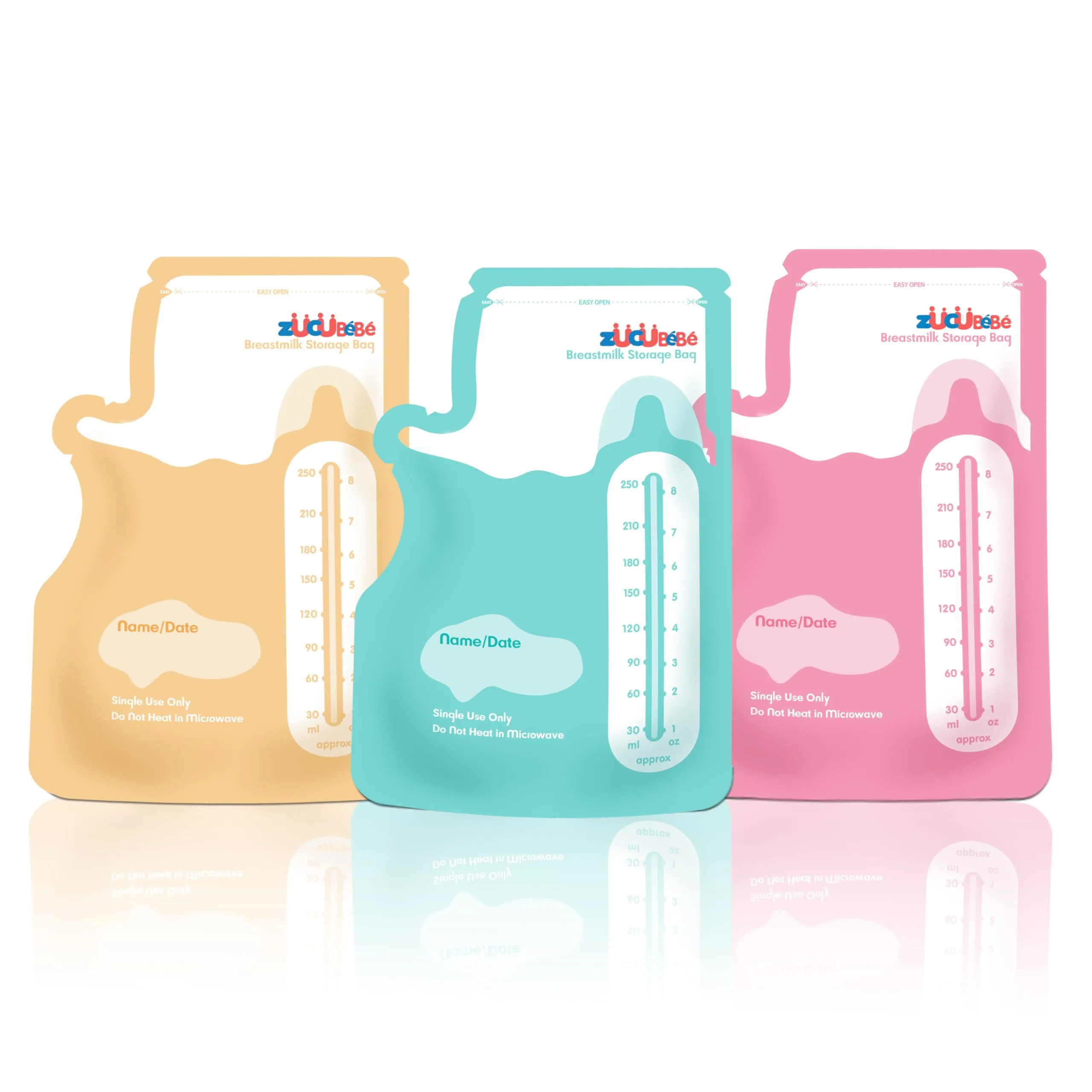 ZÜCÜBéBé Breastmilk Storage Bags (300 Count, 8oz) | BPA-Free with Easy Pour Spout - main product image