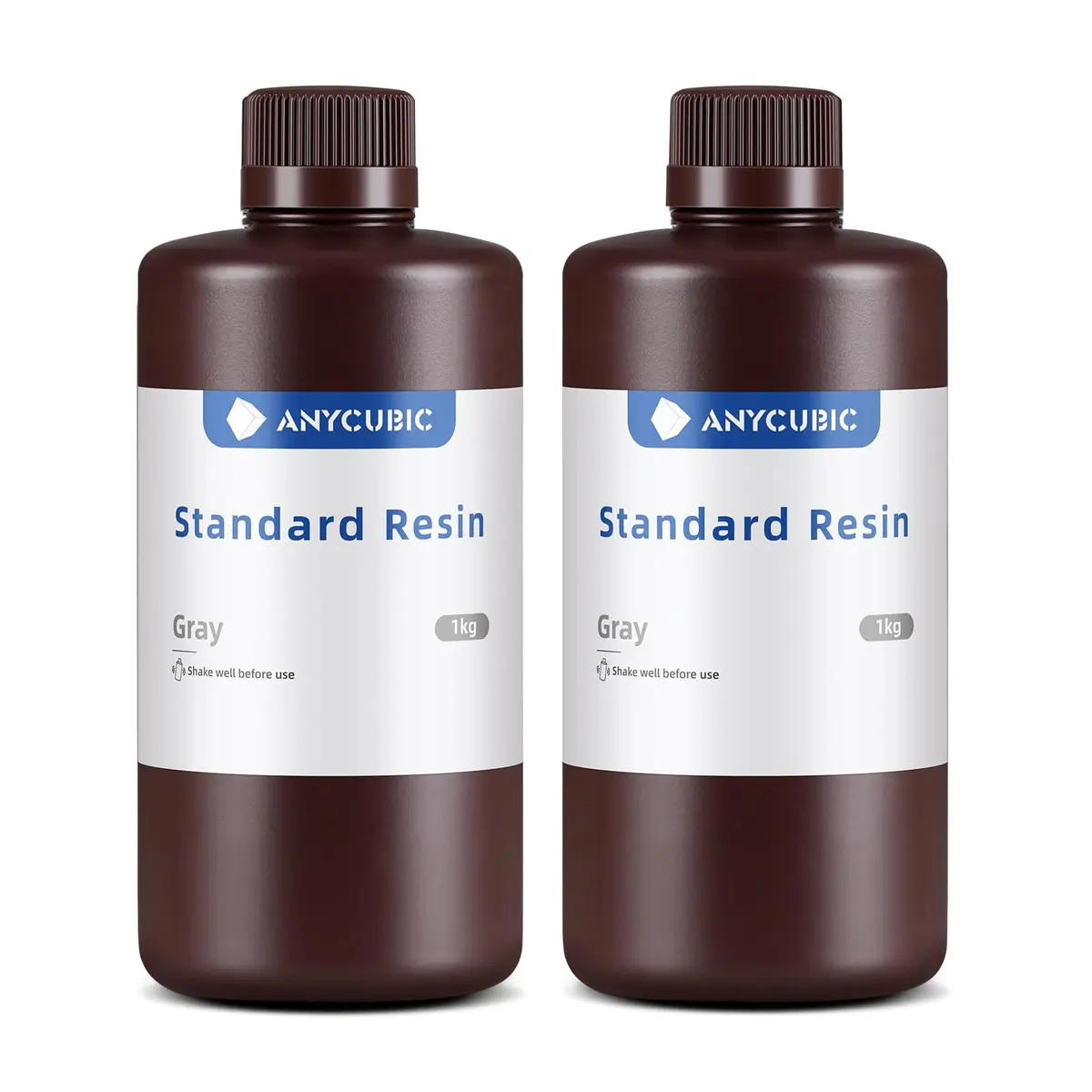 ANYCUBIC 3D Printer Resin, 405nm High Precision Fast Curing UV Photopolymer Resin for LCD 3D Printing, Grey 2kg (70.5 oz) | High Precision & Stability - main product image