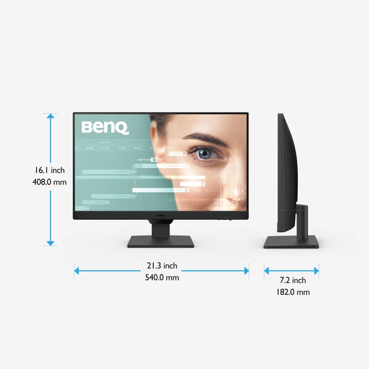 BenQ GW2490 24" Monitor 100Hz FHD IPS Eye-Care Tech VESA Mount Thin Bezel Low Blue Light - view 8