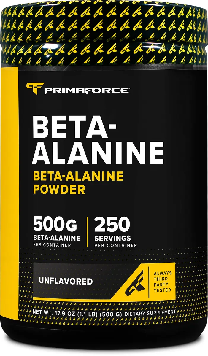 Primaforce Beta Alanine Powder 500 Grams (226.8 g) Unflavored | Workout Endurance & Recovery Support - main product image