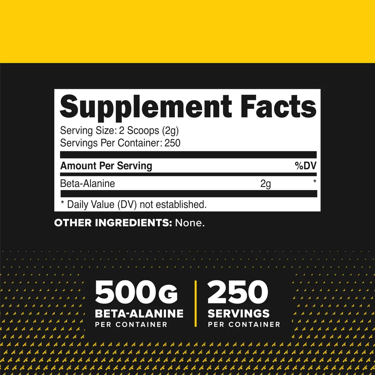Primaforce Beta Alanine Powder 500 Grams (226.8 g) Unflavored | Workout Endurance & Recovery Support - view 2