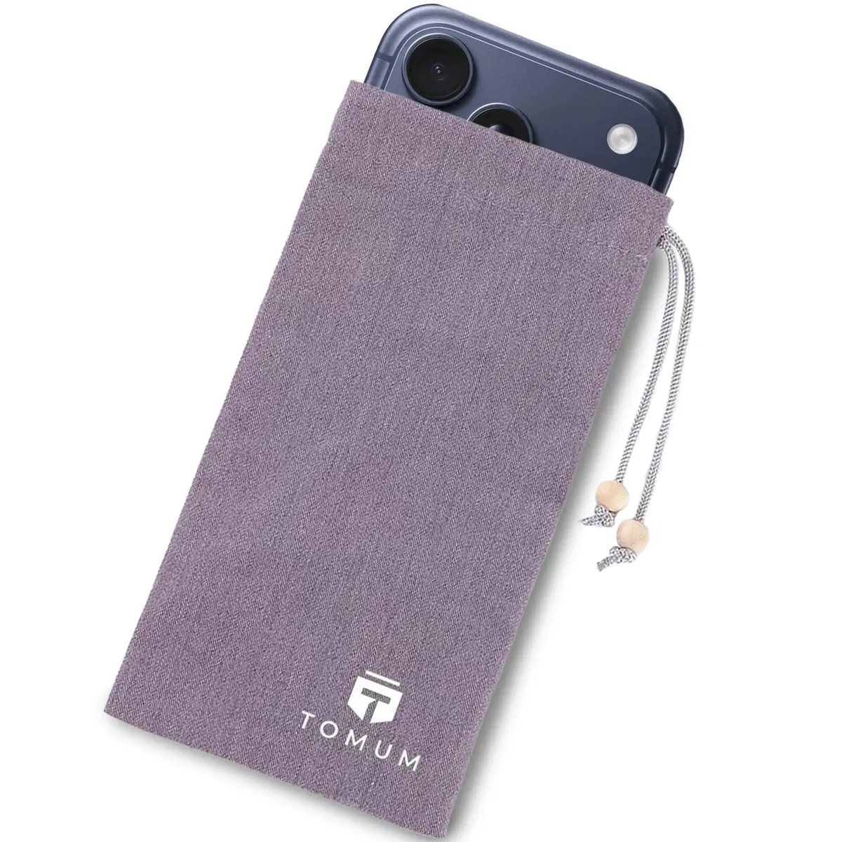 TOMUM EMF Shield Sleeve for Cell Phone | EMF Protection Smartphone Pouch (Grey) | 8" x 4" - main product image
