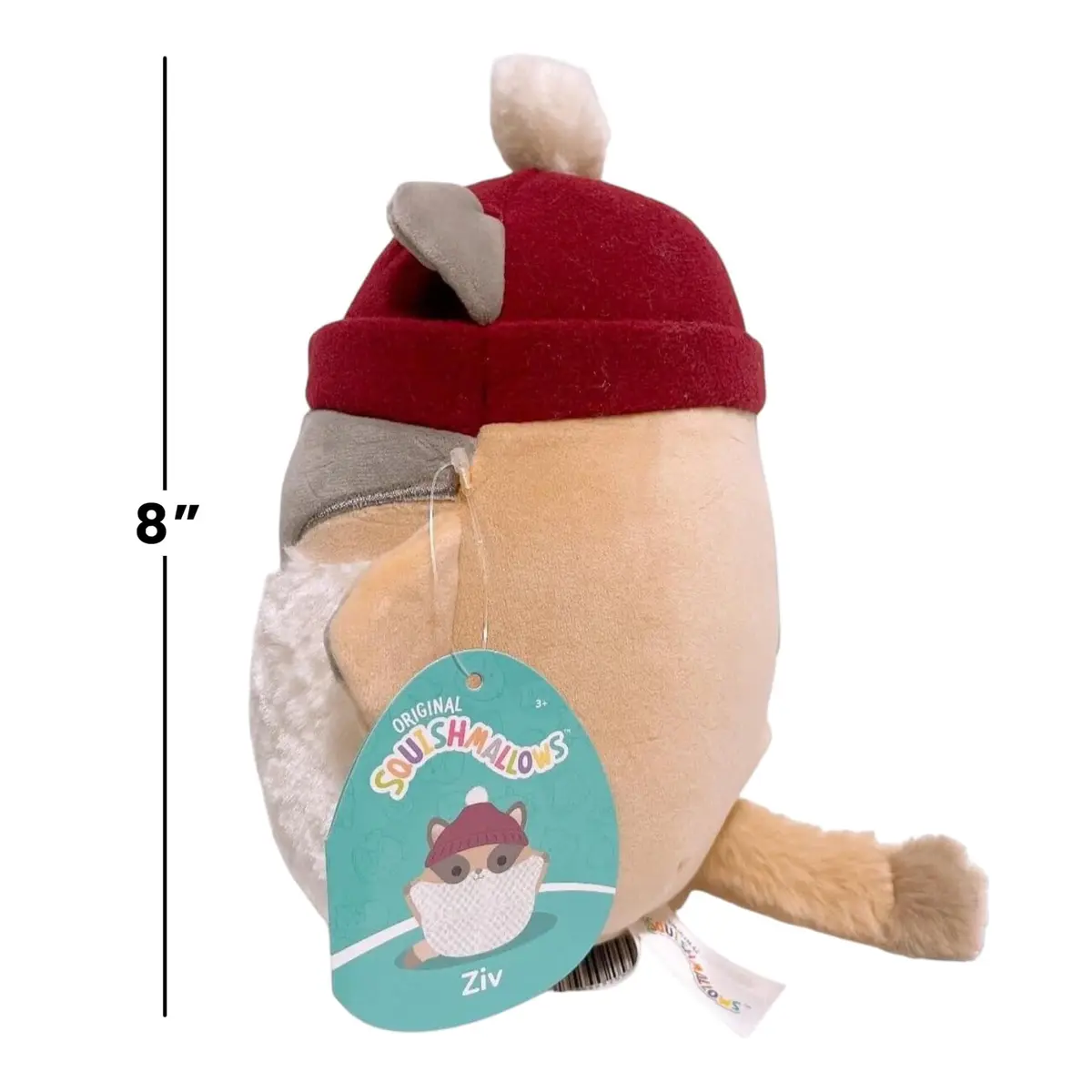 Squishmallows 8" Cozy Animal Squad Ziv The Sugar Glider | Collectible Soft Plush Toy for Kids & Kids at Heart - view 2