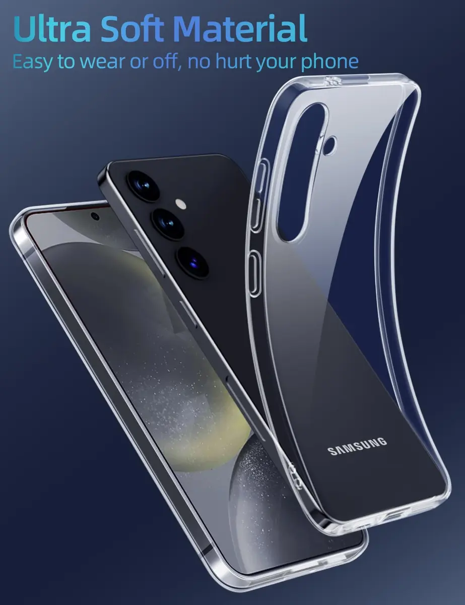 X-level Clear Case for Samsung Galaxy S24 | Slim Fit, Non-Yellowing, Matte Finish - view 5