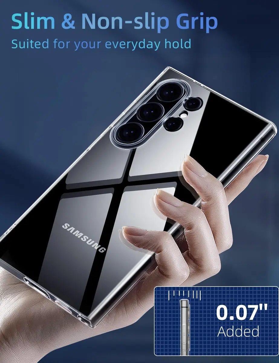 X-level Clear Case for Samsung Galaxy S24 Ultra | Slim Fit, Matte Finish, Ultra-Thin - view 6